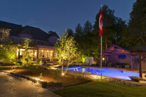 poolside outdoor lighting